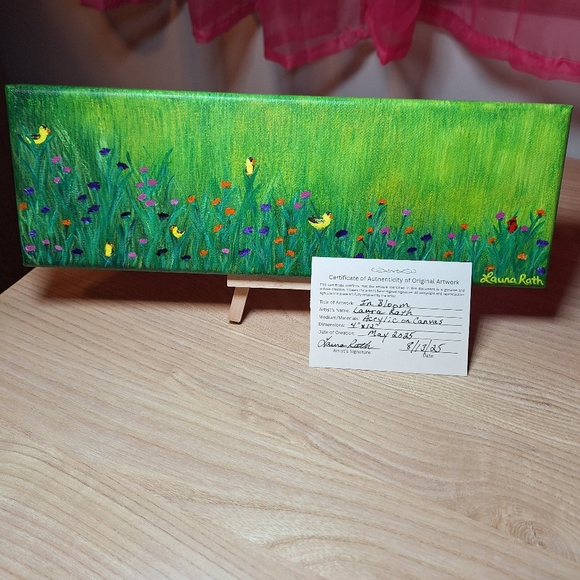 Laura Rath, Artist Other - "In Bloom" Hand-painted Canvas